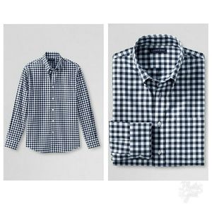 Lands' End long sleeve button down size 14/14.5